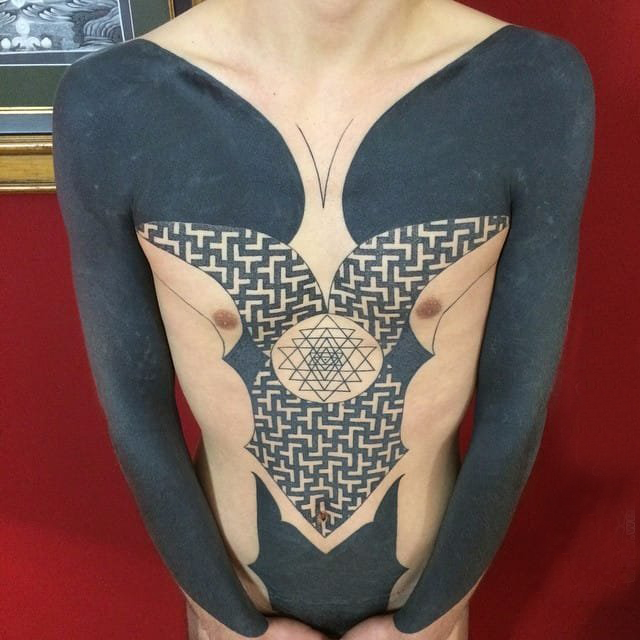 简单线条纹身 多款简单线条纹身几何经典纹身图案