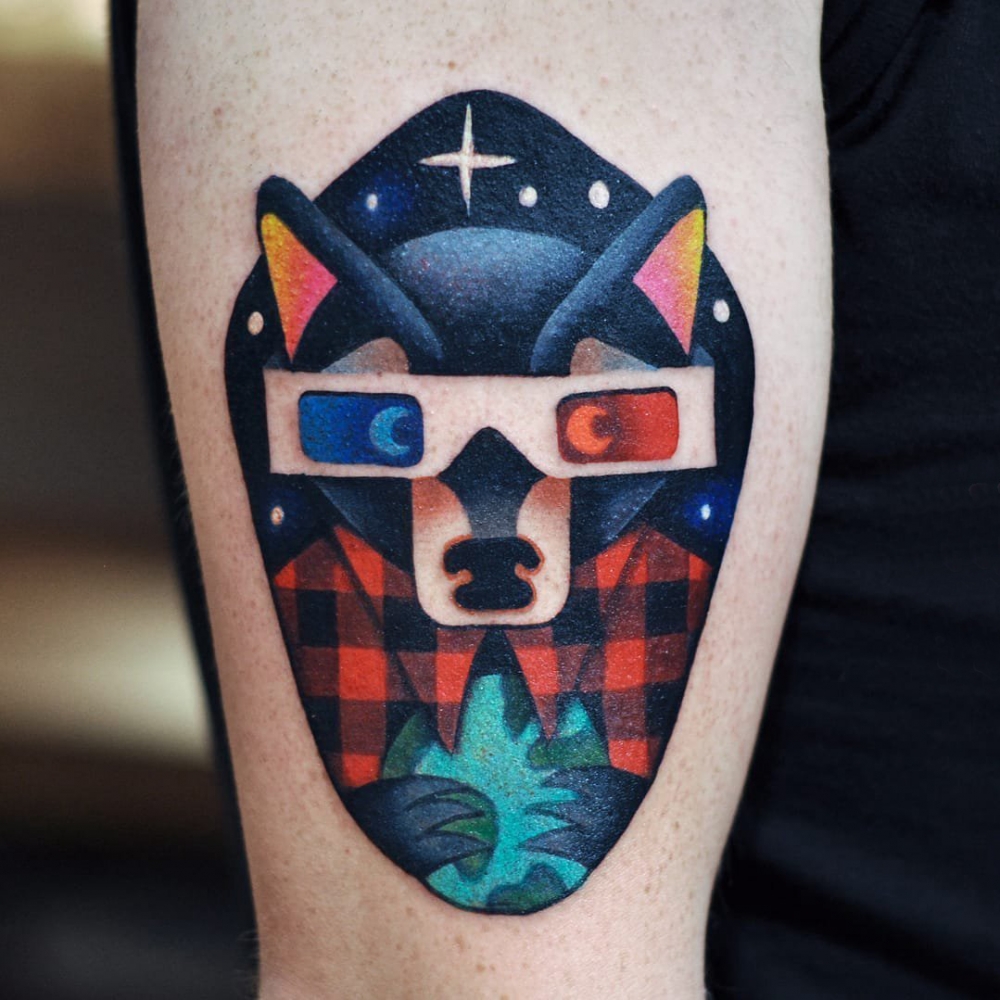 百乐动物纹身 男生手臂上另类的动物纹身图片