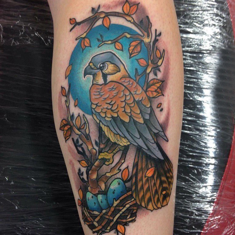 纹身鸟 男生手臂上鸟纹身图片
