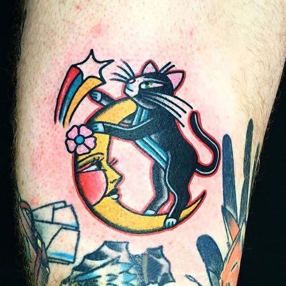 百乐动物纹身 多款简单线条纹身彩色几何动物纹身图案