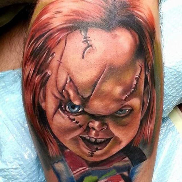 鬼娃娃纹身 多款恐怖纹身素描鬼娃娃纹身图案