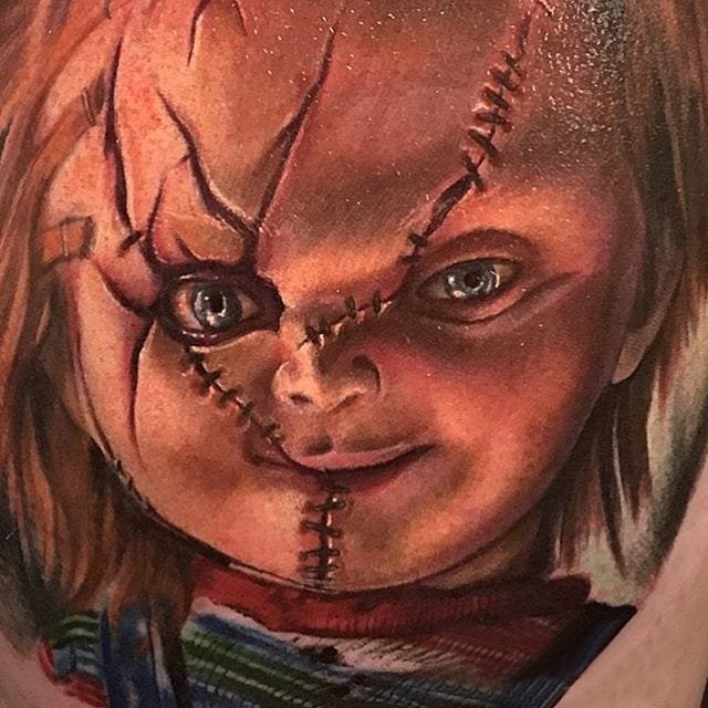 鬼娃娃纹身 多款恐怖纹身素描鬼娃娃纹身图案