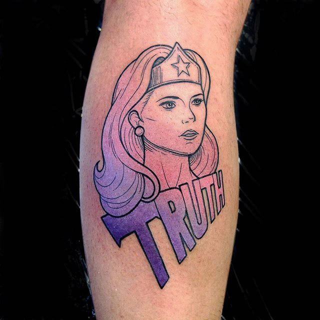 女生人物纹身图案 多款彩色纹身素描女性人物纹身图案