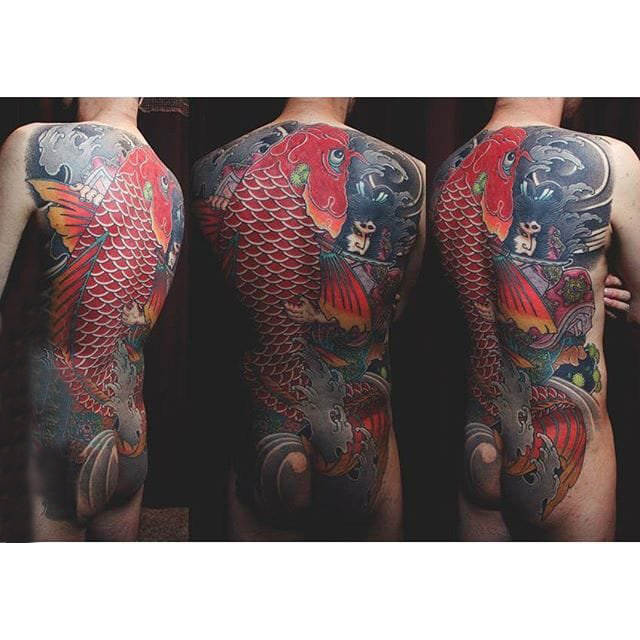 日本传统纹身图案 多款素描纹身彩色日本传统纹身图案