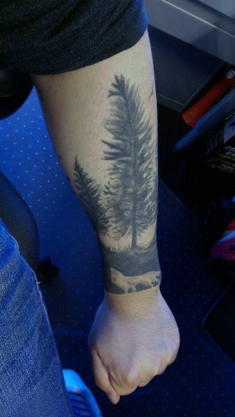 手臂纹身素材 多款素描纹身点刺技巧手臂线条纹身图案