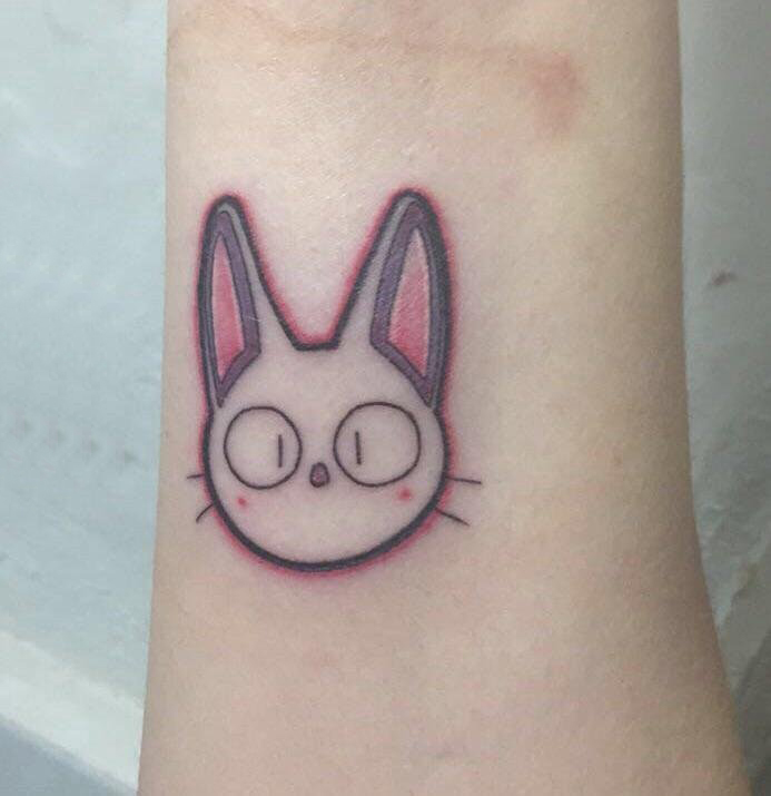 小清新猫咪纹身 女生手臂上猫纹身图片