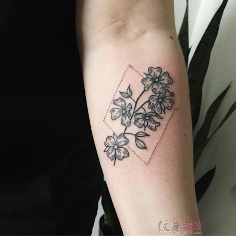 简单线条纹身 多款素描纹身黑色经典纹身图案