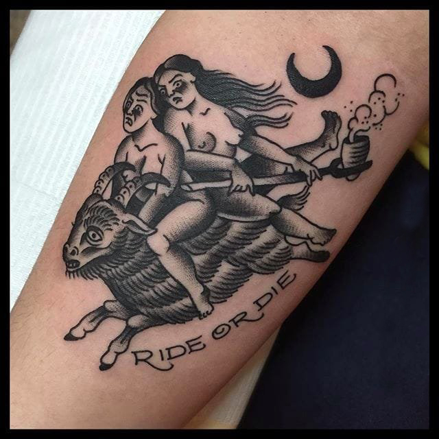 女性人物纹身图案 多款点刺纹身素描女性人物纹身图案