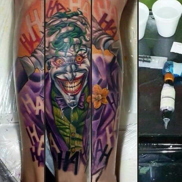 小丑纹身 多款彩绘纹身素描小丑纹身图案