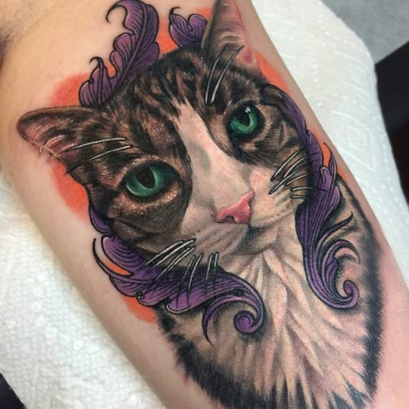 小动物纹身 多款彩绘纹身素描小动物纹身图案