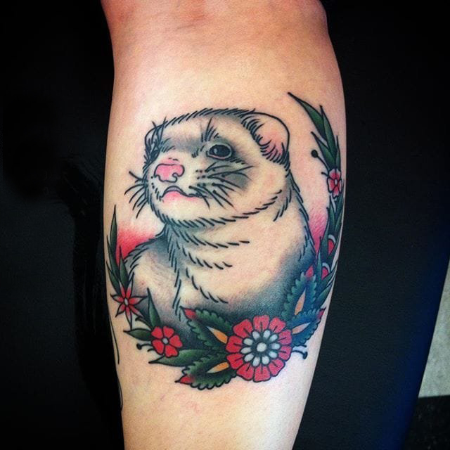 小动物纹身 多款彩绘纹身小动物纹身图案
