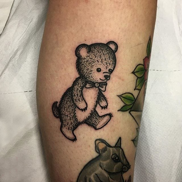 小动物纹身 多款黑灰纹身点刺技巧小动物纹身图案