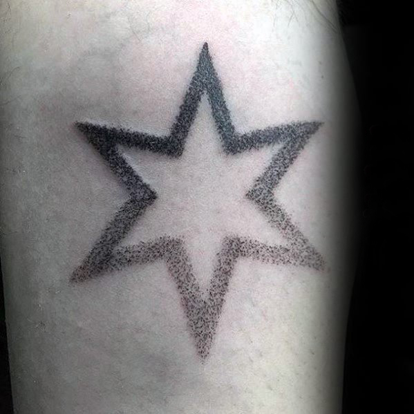 星星纹身图 多款极简线条纹身黑色星星纹身图案