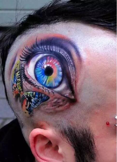 令人称奇的超逼真眼睛纹身图案