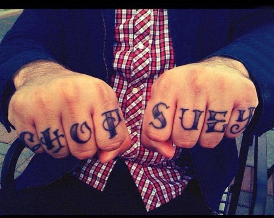 手指头上的纹身 男生手指上简单的英文纹身图片