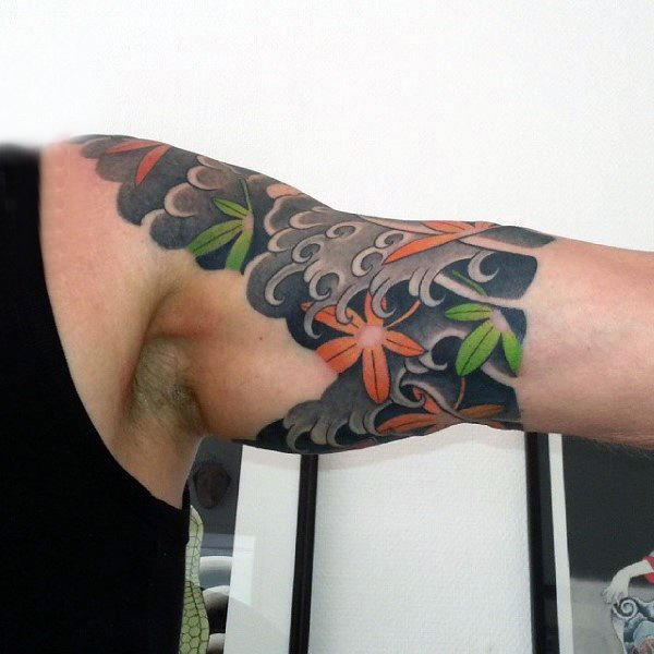 枫叶纹身图   秋意浓浓的枫叶纹身图案