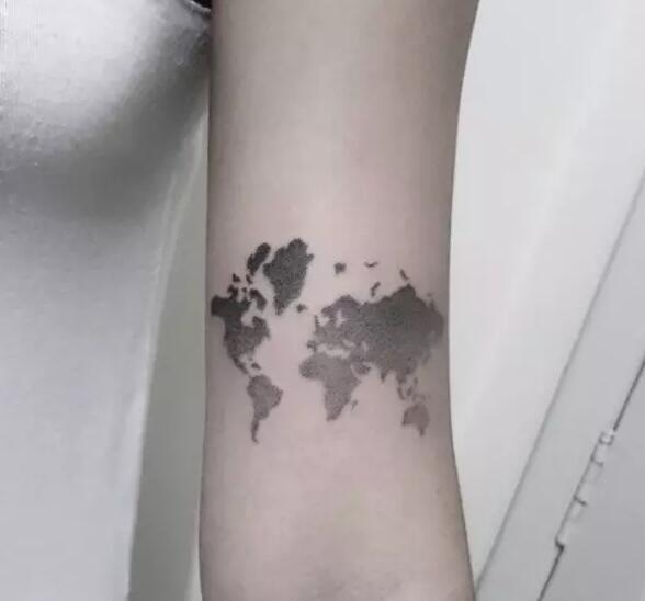 纹身地图带你走遍世界各地
