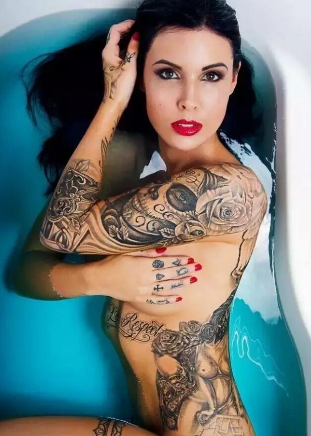 美女艺术刺青纹身图片