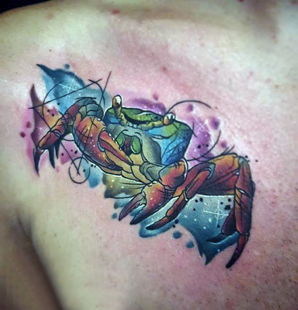 螃蟹纹身图案   个性十足的螃蟹纹身图案