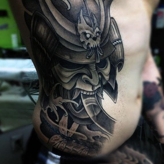 日本武士纹身图案  霸气侧漏的日本武士纹身图案