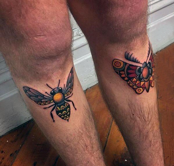 纹身虫  趣味十足的飞蛾纹身图案