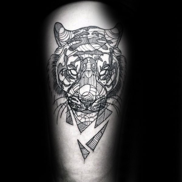 纹身老虎  凶猛个性的老虎纹身图案