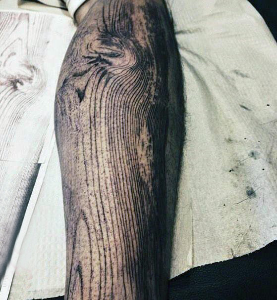 纹身树木的图像  奇趣的树木木刻纹身图案
