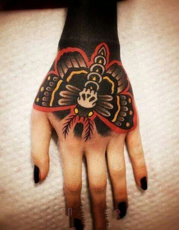 手背纹身  创意而又别样的手掌手指手背纹身图案