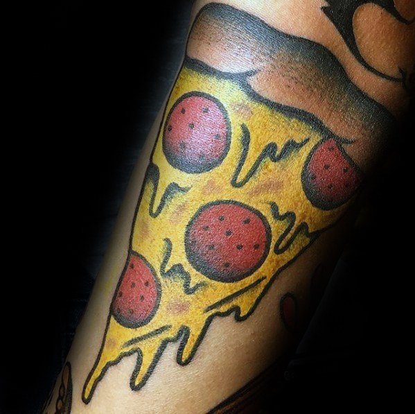 披萨纹身图案   美味可口的食物纹身图案