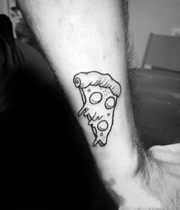 披萨纹身图案   美味可口的食物纹身图案