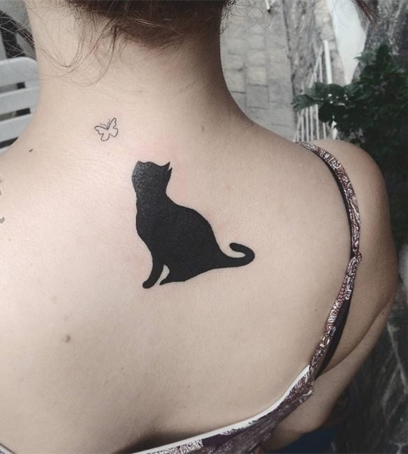 小清新猫咪纹身 俏皮可爱的小猫咪纹身图案