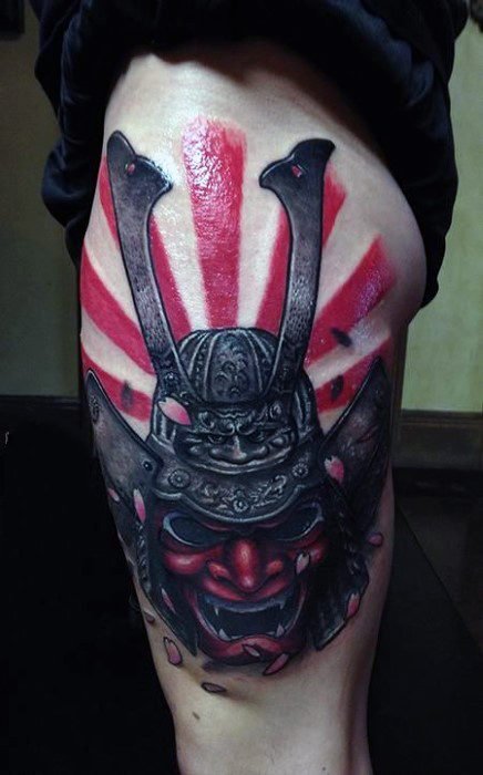 日本武士 纹身  英勇善战的日本武士纹身图案