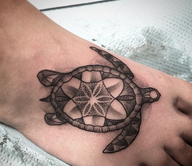乌龟纹身图案   创意百变的乌龟纹身图案