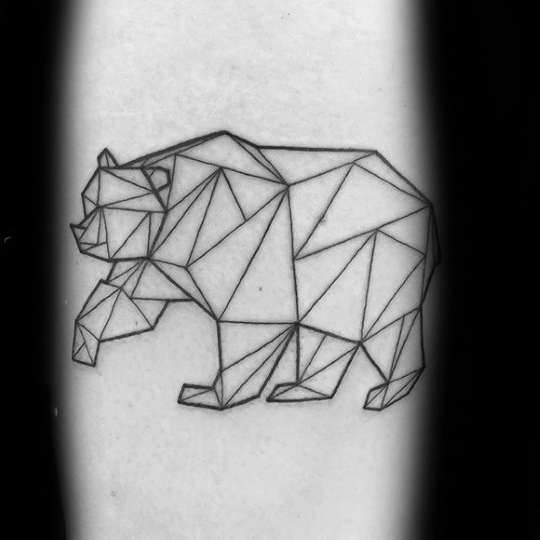 熊纹身   凶猛而又不失呆萌的熊纹身图案