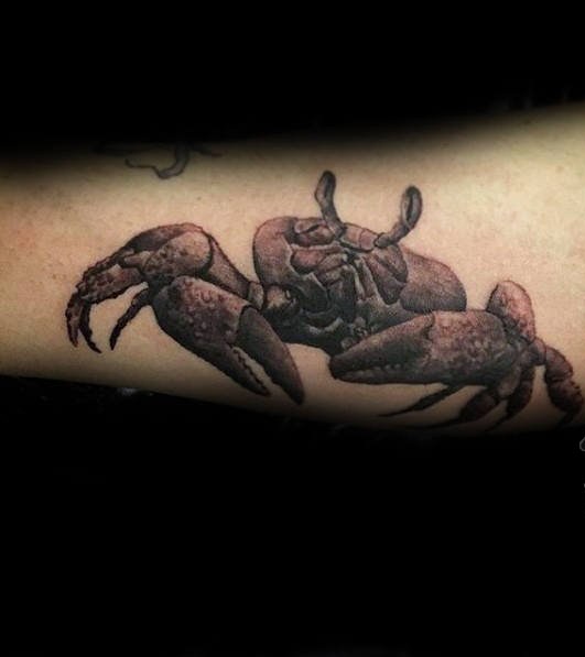 螃蟹纹身图案   炫酷的螃蟹纹身图案