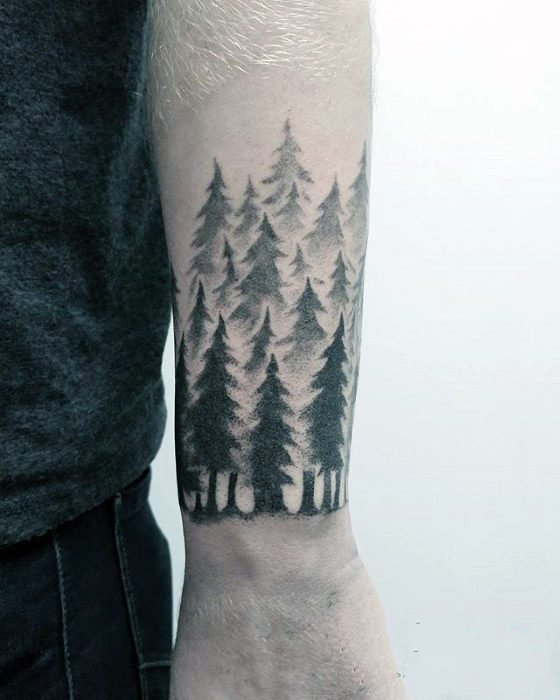 手部树木纹身   一派生机的手部树木纹身图案