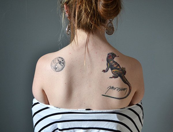 蜥蜴纹身图案  机灵活泼的蜥蜴纹身图案