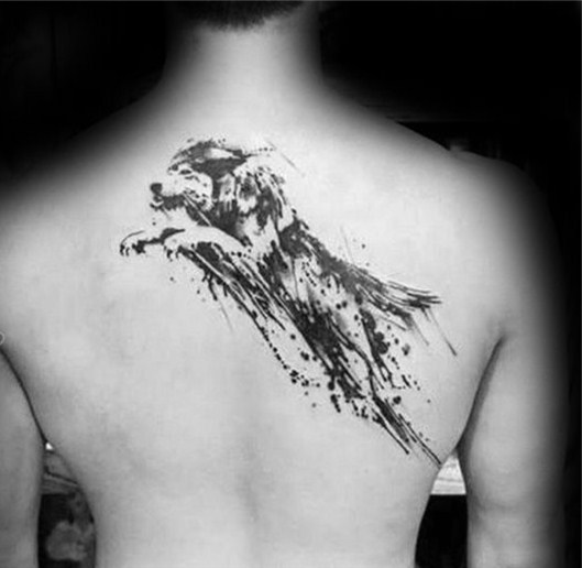 狼的纹身图片   凶残狡狎的狼纹身图案