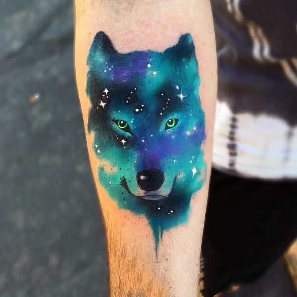 狼头纹身图片 凶猛机智的狼头纹身图案