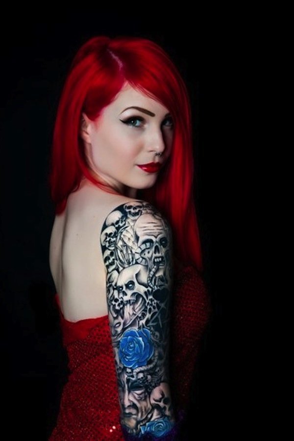手臂纹身图片   创意多彩的手臂纹身图案