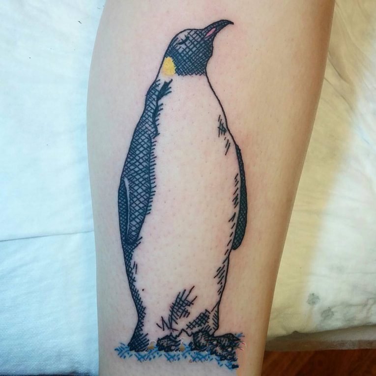 企鹅纹身图   呆萌的企鹅纹身图案