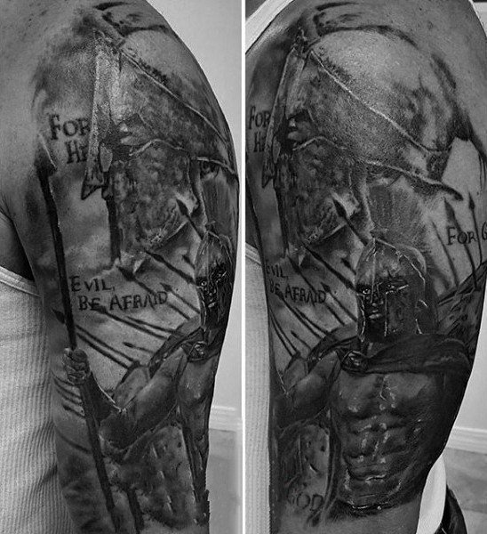 铁血战士纹身   凛然伟岸的铁血战士纹身图案