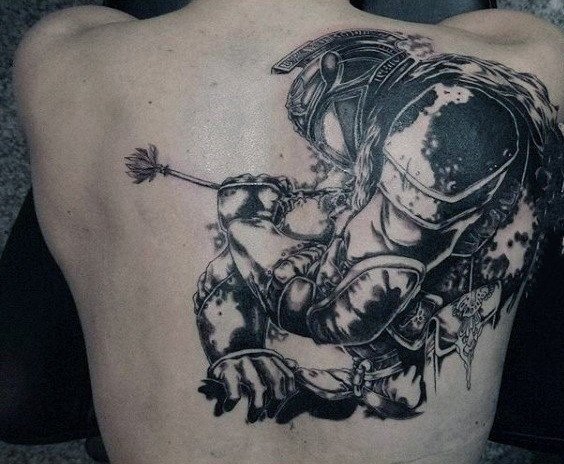 铁血战士纹身   凛然伟岸的铁血战士纹身图案