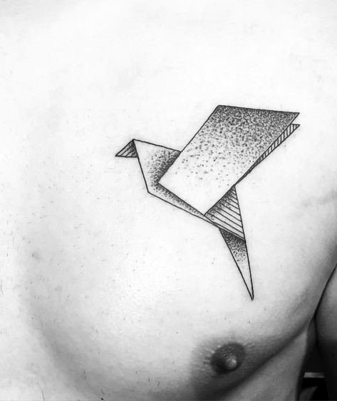 几何 纹身图案   多款设计感十足的折纸纹身图案