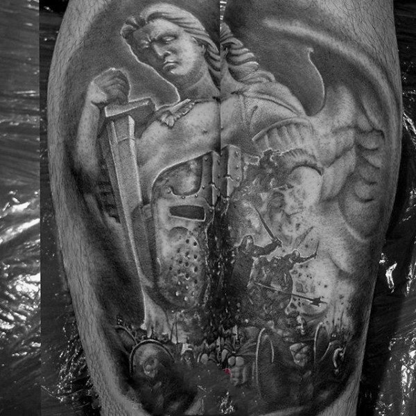 罗马战士纹身   英勇无敌的罗马战士纹身图案