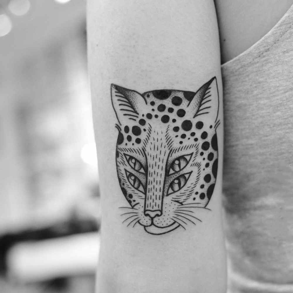 纹身动物   欢蹦乱跳的动物纹身图案