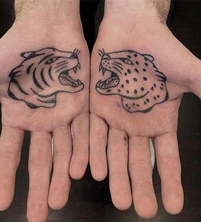 纹身动物   欢蹦乱跳的动物纹身图案