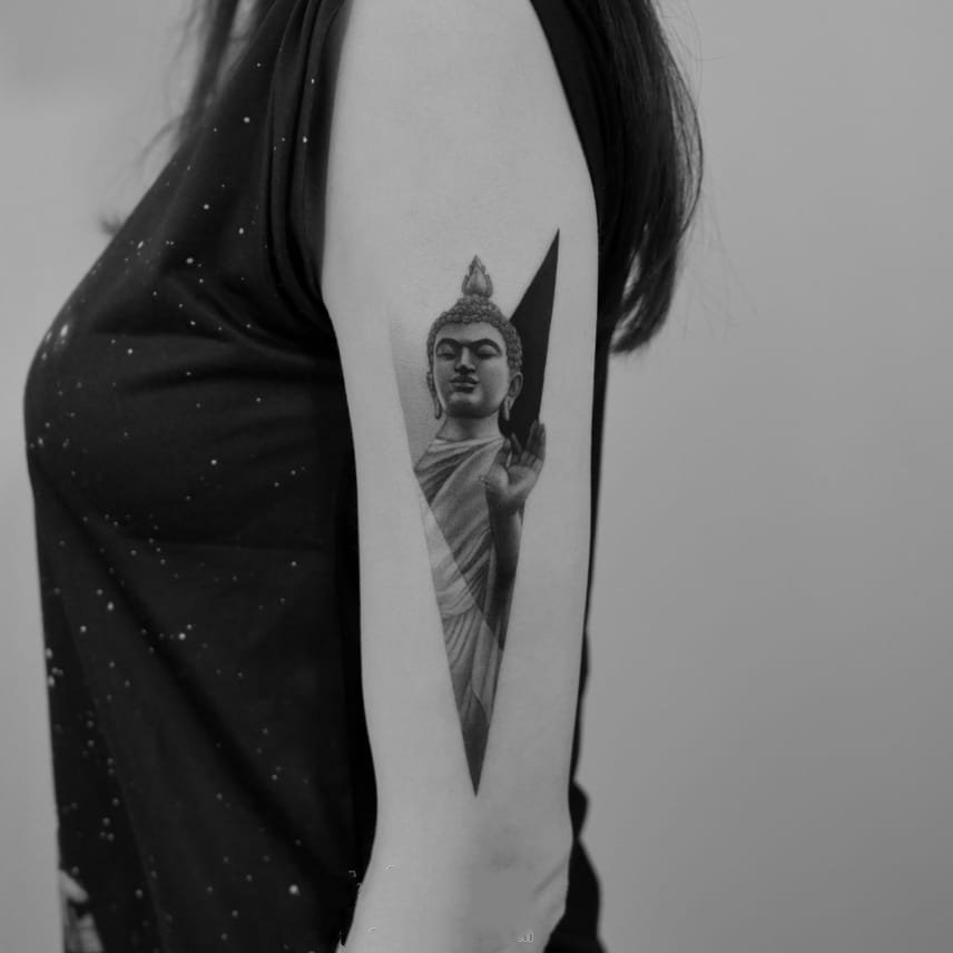 纹身佛    别具信仰力量的佛纹身图案