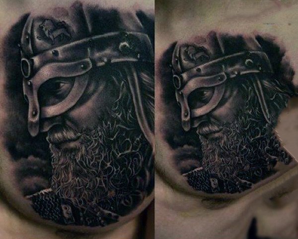 铁血战士纹身   刚柔并济的铁血战士纹身图案