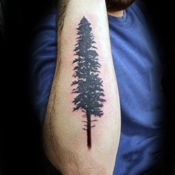 纹身树木的图像   生机勃勃的树木纹身图案